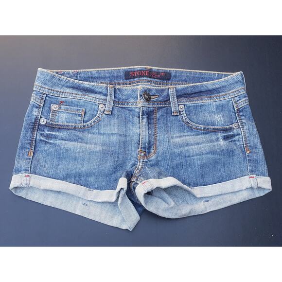 Stone Love Light Washed Denim Blue Jean Shorts | Size 9 - Picture 6 of 6